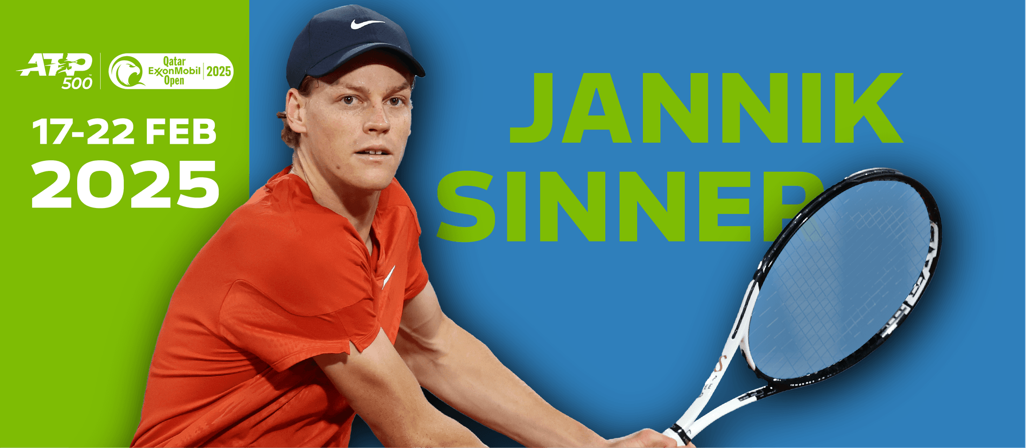 World No. 1 Sinner Leads Star-Studded Lineup for Qatar ExxonMobil Open 2025